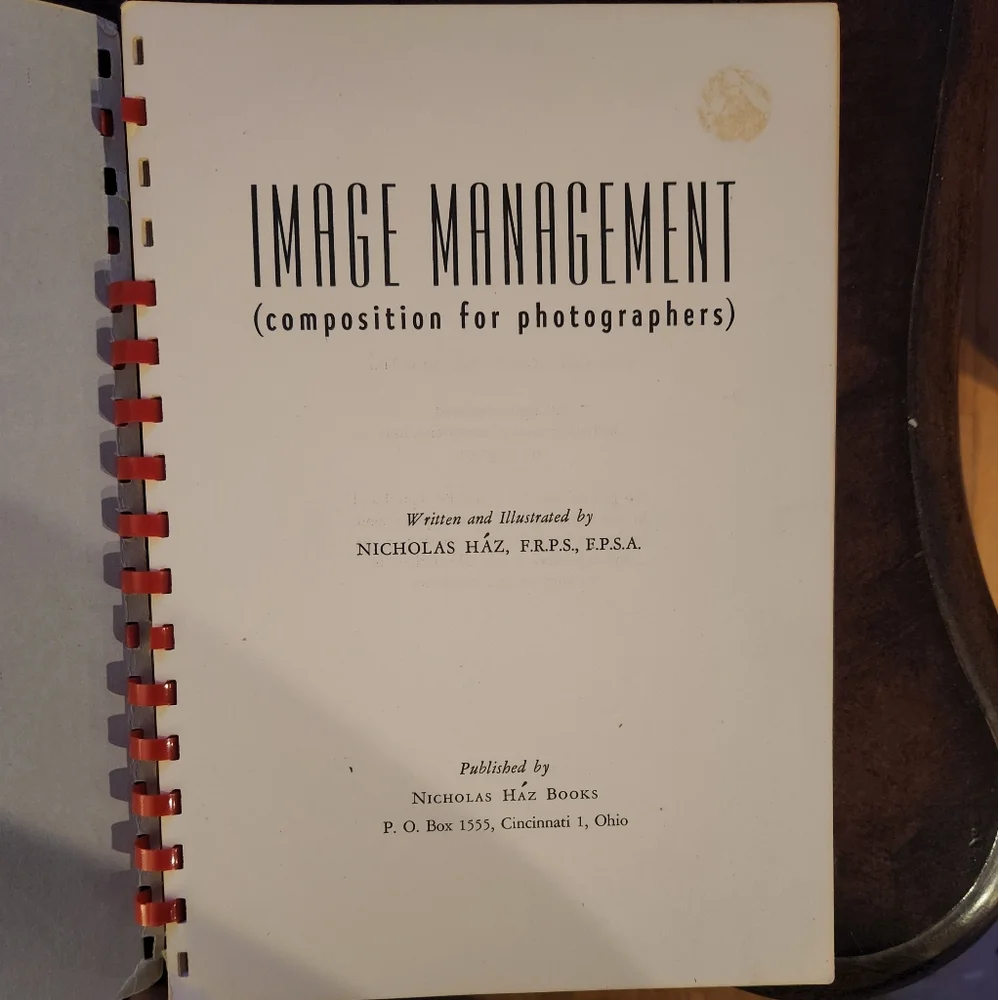 Vintage 1946 Book IMAGE MANAGEMENT composition for photographers